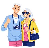 A. et B., jeunes retraités